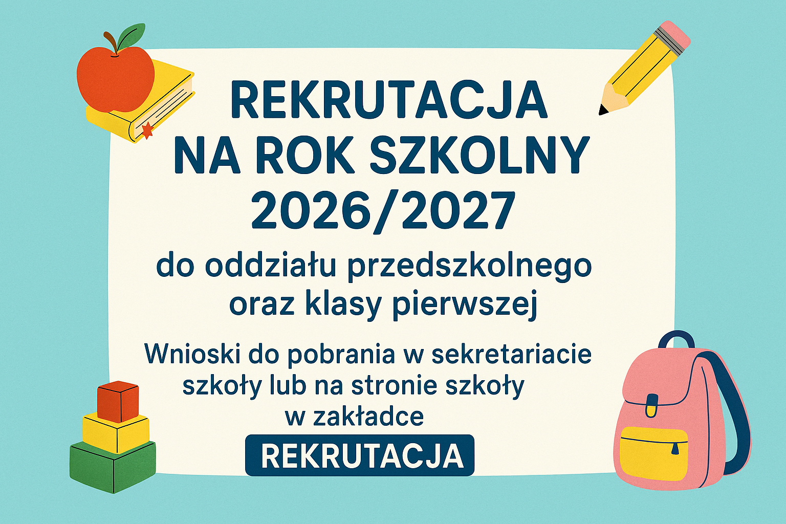 Od 16 lutego 2026r. rusza REKRUTACJA 