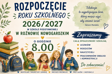 ROZPOCZĘCIE ROKU SZKOLNEGO 2026/2027